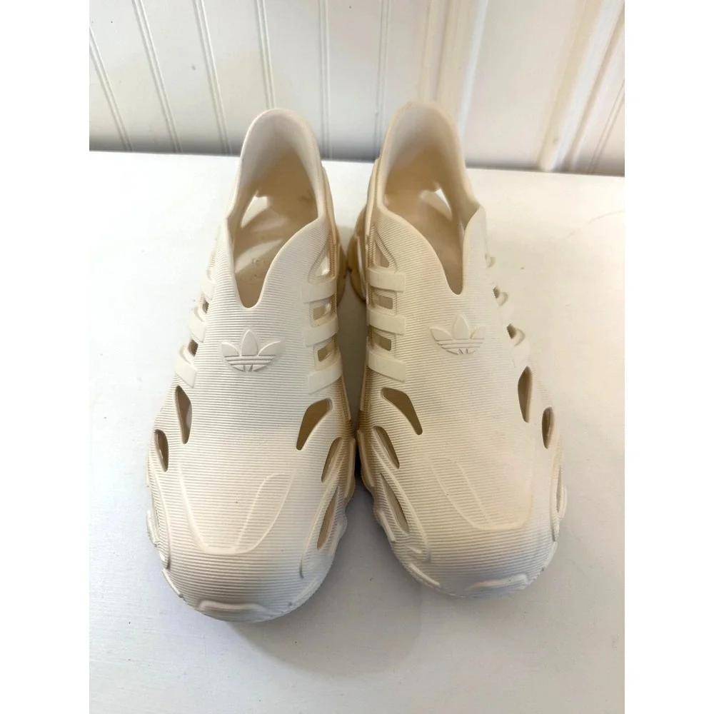 Adidas Adifom Climacool Sandals‎ Mens Size 8C White Clog Slip On Foam Shoes